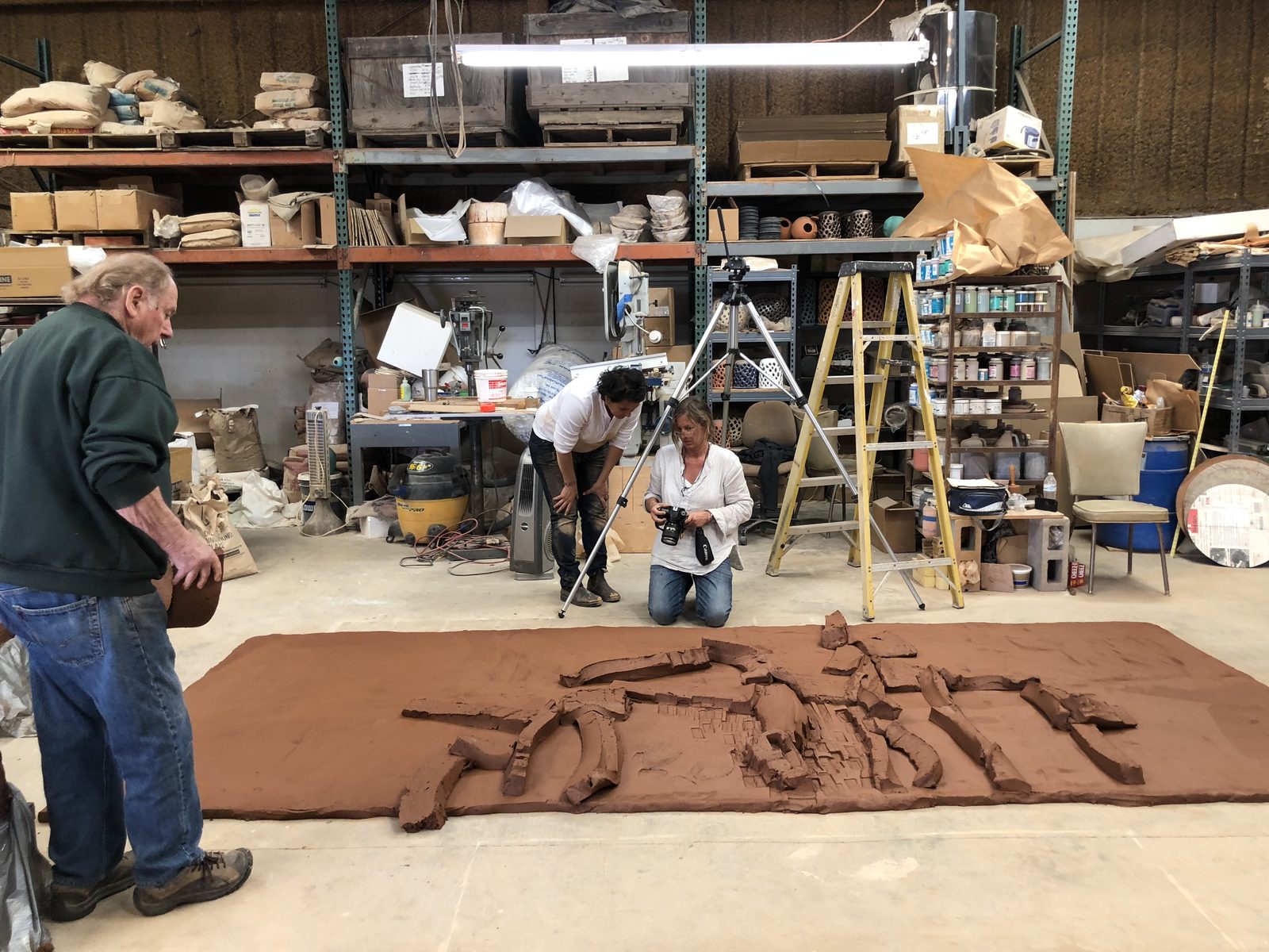 Stan Bitters in his studio
